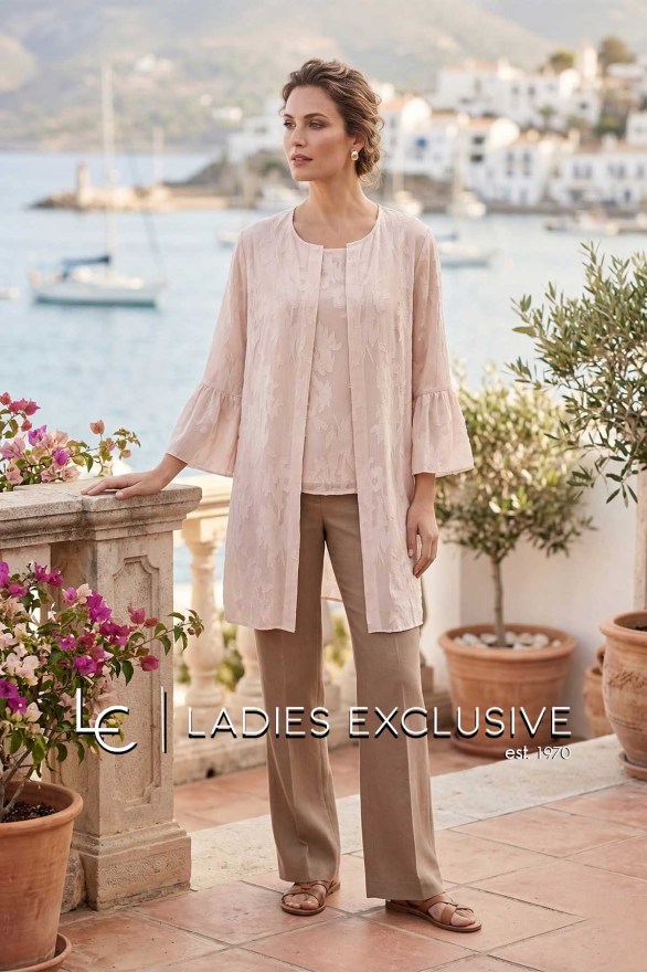 ESTEL Μπλούζα αμάνικη με ανάγλυφα σχέδια