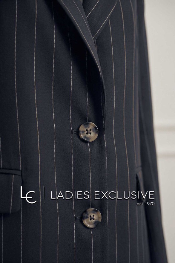 FIBES Σακάκι κρεπ blazer μακρύ