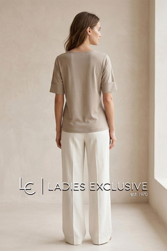 NICOLA Μπλούζα κοντομάνικη με πιέτα