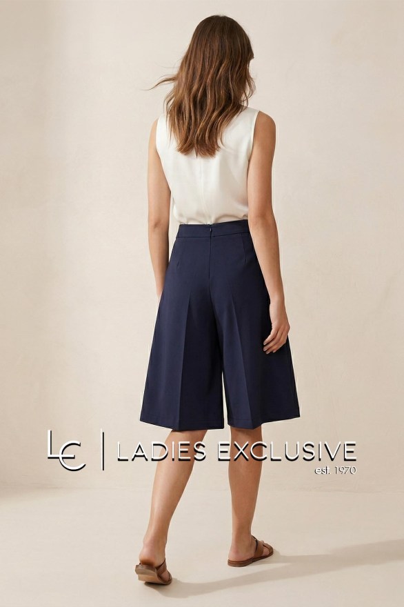 ESTEL Ζιπ κιλότ με πιέτες