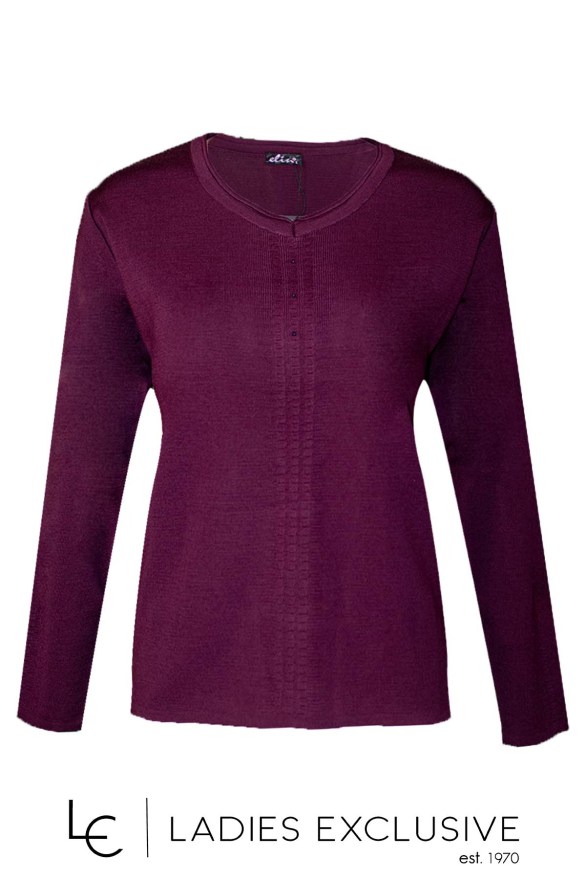 ELIN Μπλούζα μάλλινη με άνοιγμα v