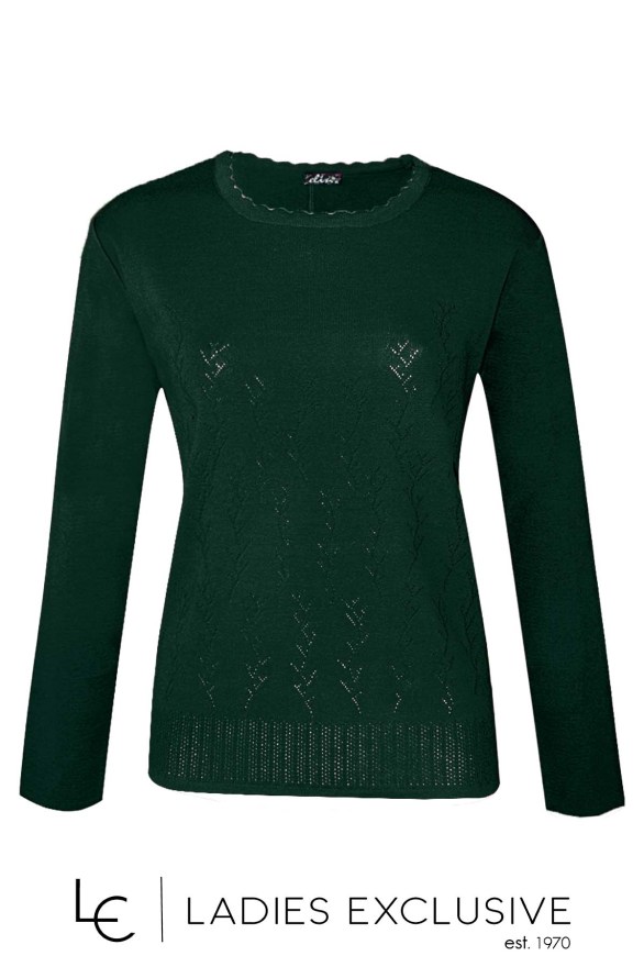 ELIN Μπλούζα μάλλινη με ανάγλυφα κλαδιά