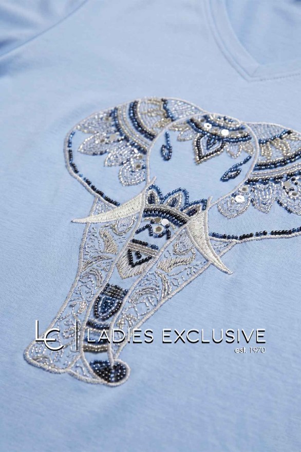 NICOLA Μπλούζα κοντομάνικη με σχέδιο ελέφαντα