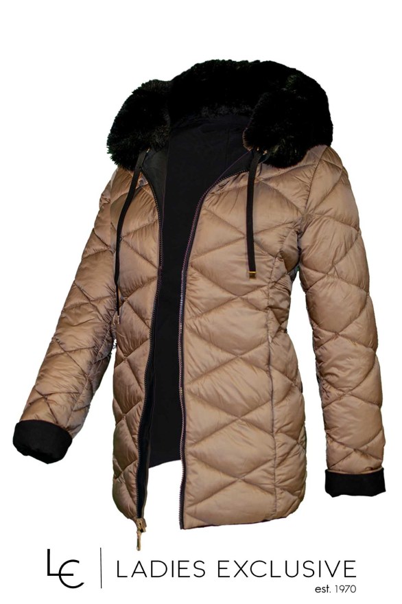 REVER Μπουφάν διπλής όψης με κουκούλα.