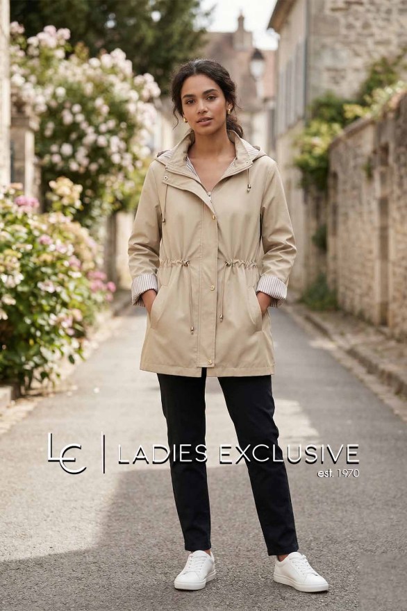 FIBES Μπουφάν αντιανεμικό με κουκούλα