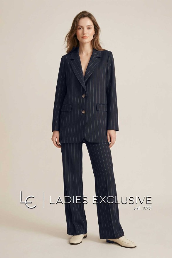 FIBES Σακάκι κρεπ blazer μακρύ