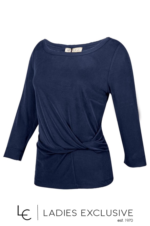 BELLA P. Μπλούζα με ιδιαίτερο ντραπέ σχέδιο