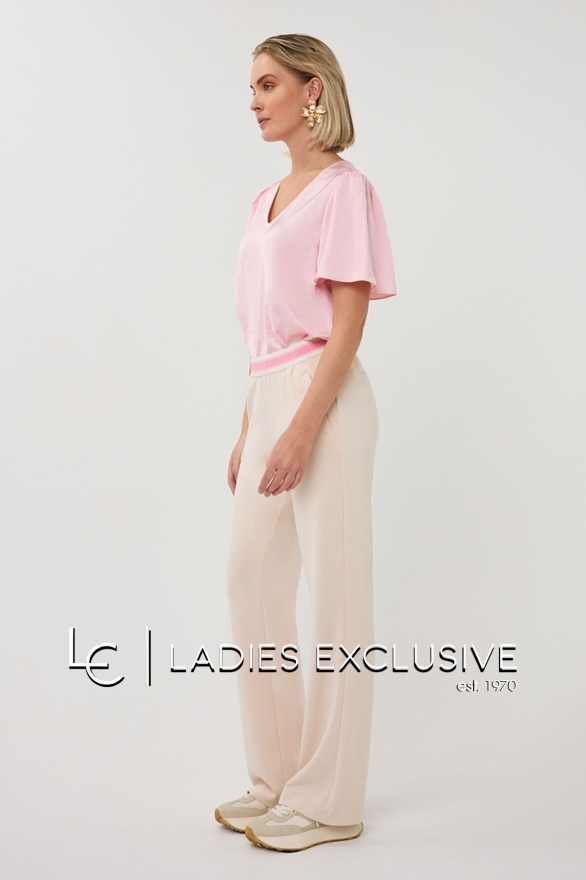 ESQUALO Μπλούζα κοντομάνικη σατέν