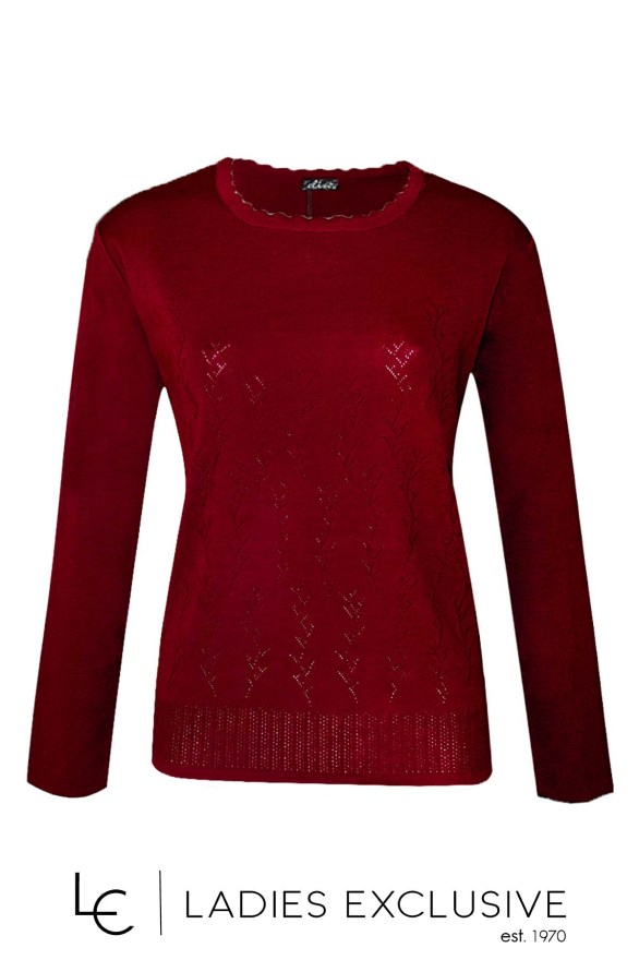 ELIN Μπλούζα μάλλινη με ανάγλυφα κλαδιά