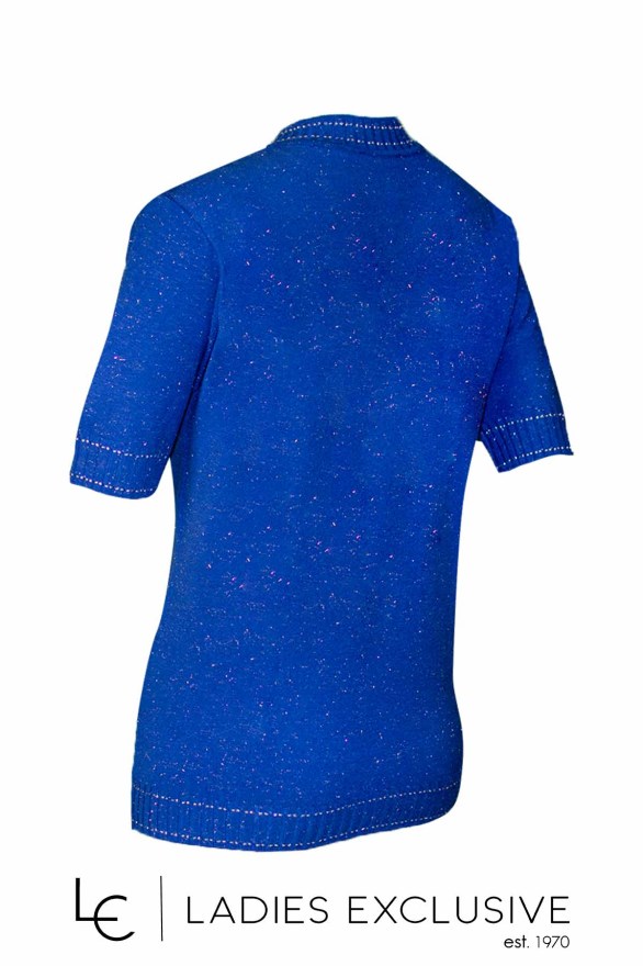 NICOLA Μπλούζα κοντομάνικη με ασημοκλωστή