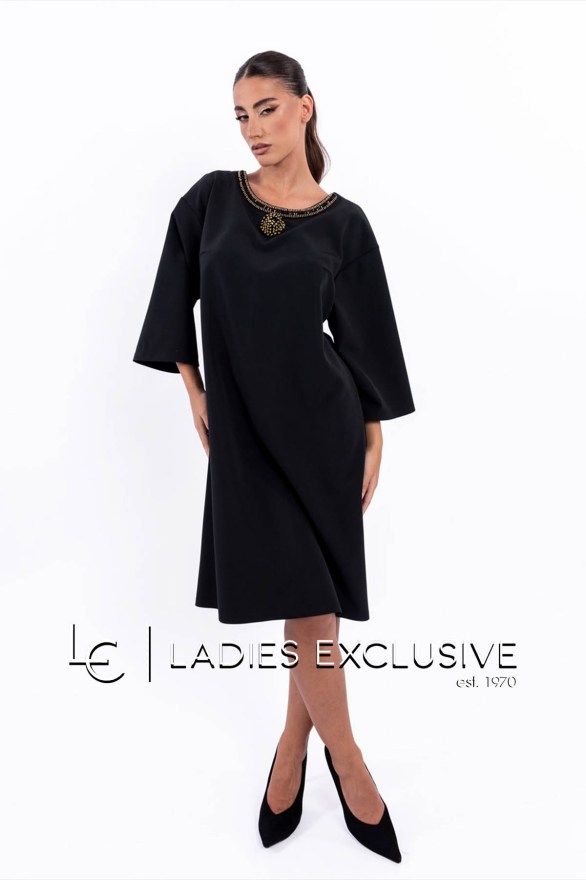 WEFTS Φόρεμα μίντι με μοτίφ με χάντρες