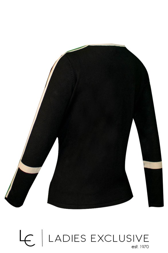 TRIPODE Μπλούζα πλεκτή ασπρόμαυρη