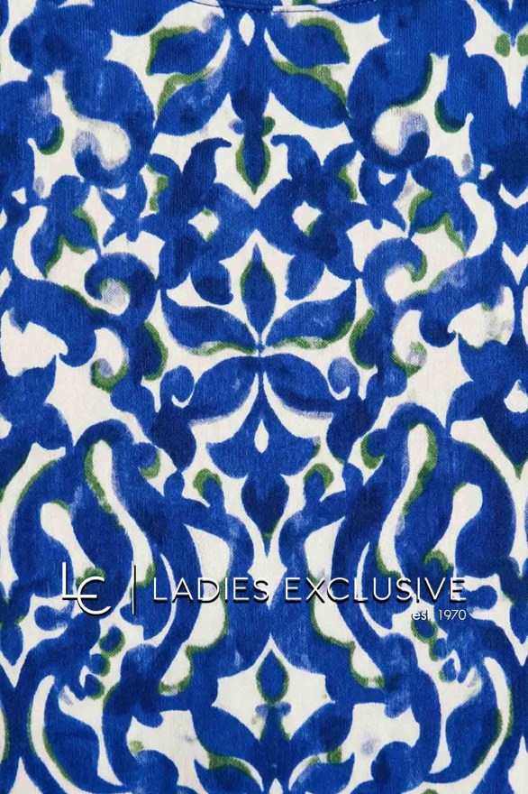 FRANSA Μπλούζα κοντομάνικη εμπριμέ