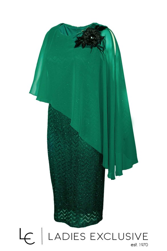 EFFECT Φόρεμα βραδινό με μπέρτα μουσελίνα