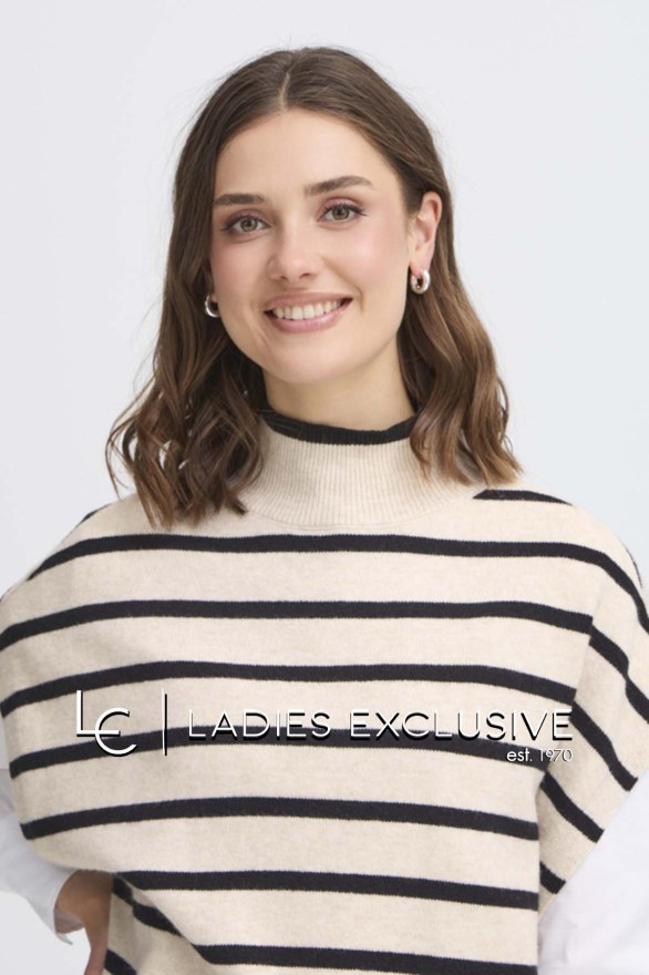 FRANSA Πόντσο ριγέ