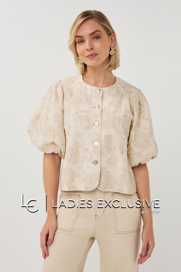 ESQUALO Τοπ με 3D σχέδια και παγιέτες