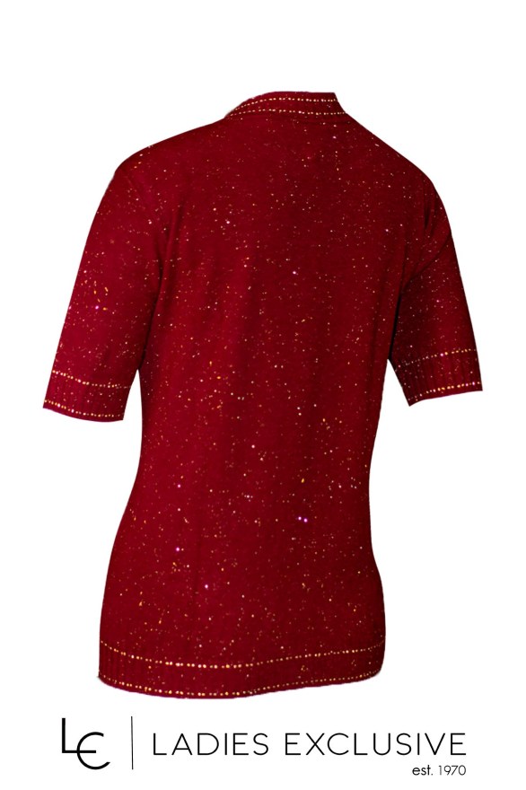 NICOLA Μπλούζα κοντομάνικη με ασημοκλωστή