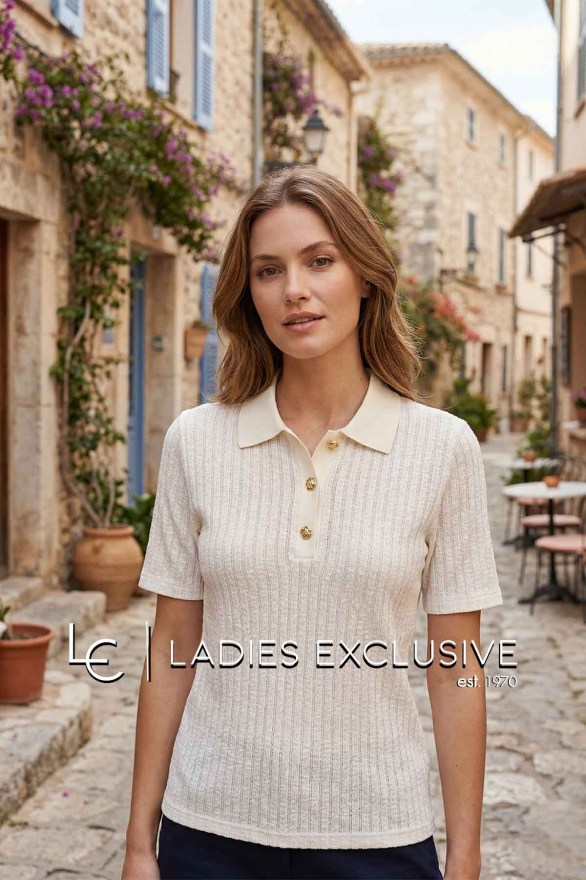 FRANSA Μπλούζα κοντομάνικη πλεκτή