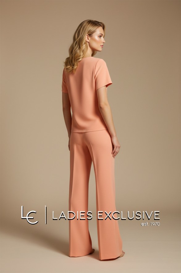 BELLA P. Παντελόνα κρεπ με λάστιχο