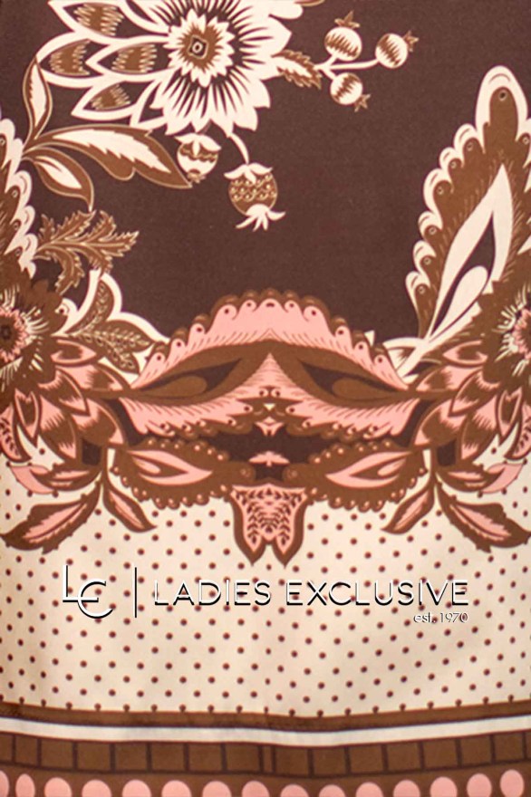 BELLA P. Μπλούζα σατέν φλοράλ