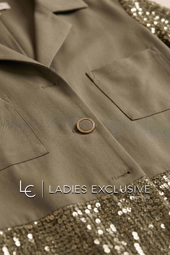 ESTEL Πουκάμισο με πλεκτά τελειώματα