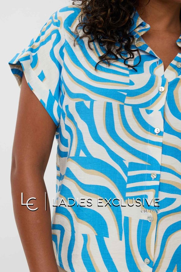 ESQUALO Πουκάμισο κοντομάνικο zebra print