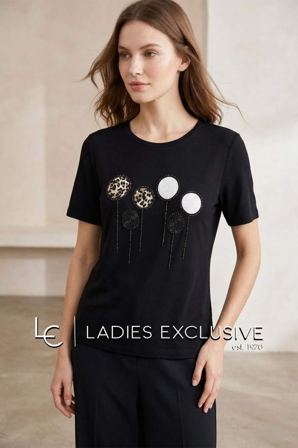 NICOLA Μπλούζα κοντομάνικη με στάμπα μπαλόνια