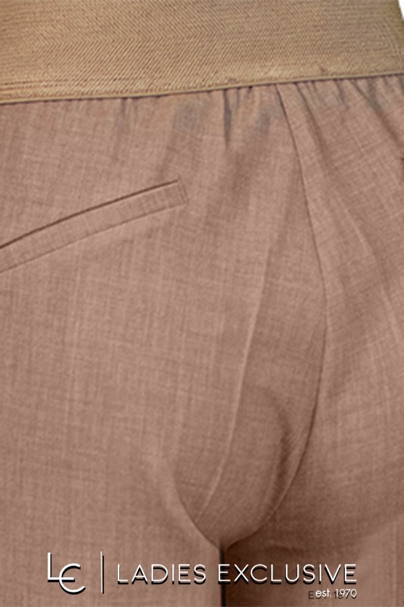 BELLA P. Παντελόνι κρεπ ρεγιόν με λάστιχο