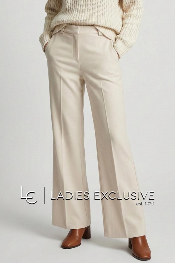 FRANSA Παντελόνι από διαγωνάλ ύφασμα