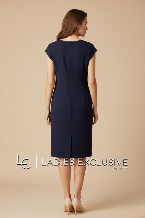 BELLA P. Φόρεμα κρεπ με σατέν v